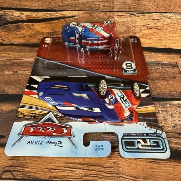 Disney Pixar Cars GRC Raoul Çaroule #6 Diecast Metal Mattel New Sealed MOC - Picture 4 of 7